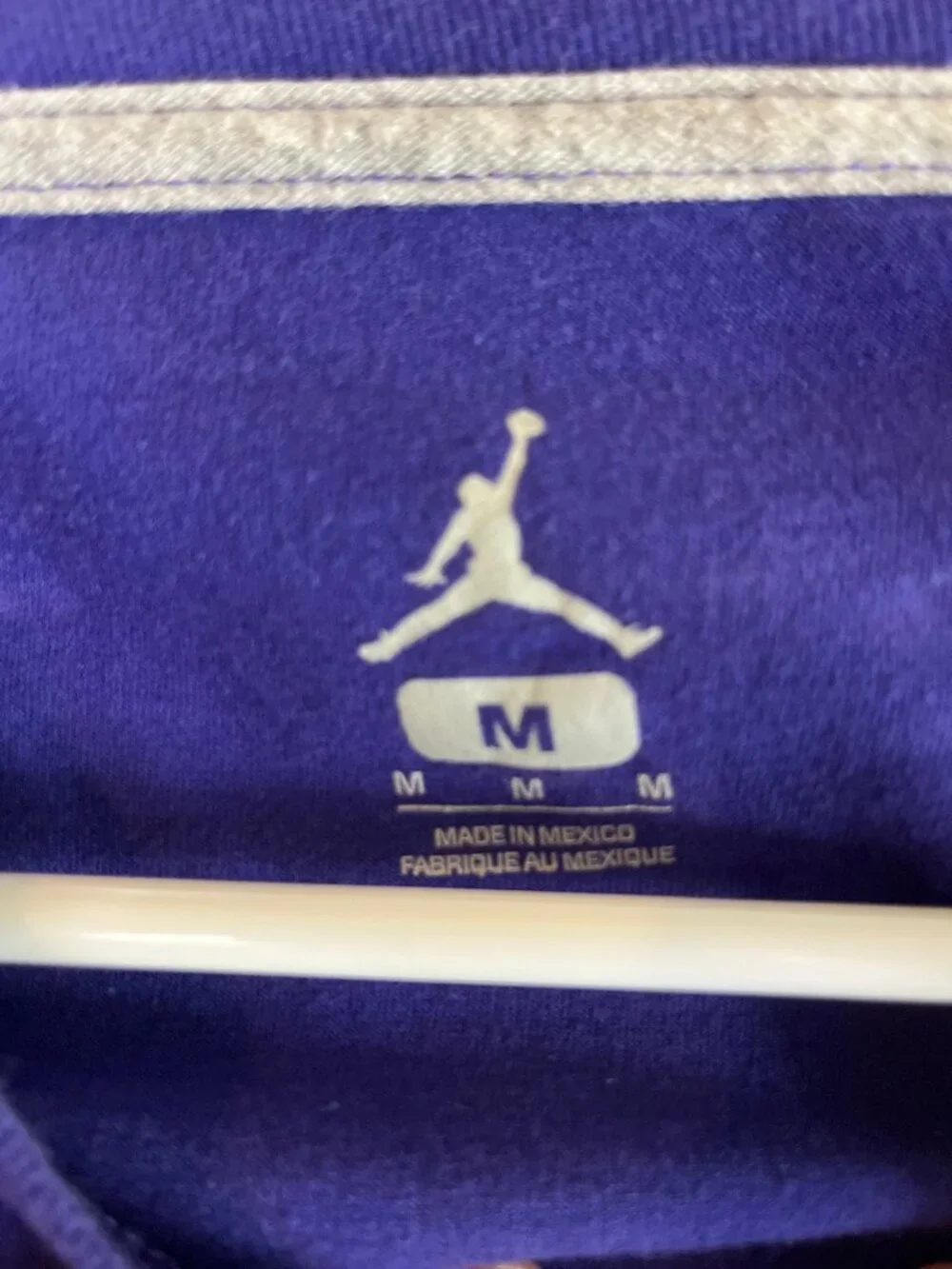 Jordan Brand Purple Graffiti 3D Logo Jumpman Graphic T-Shirt Men’s Medium